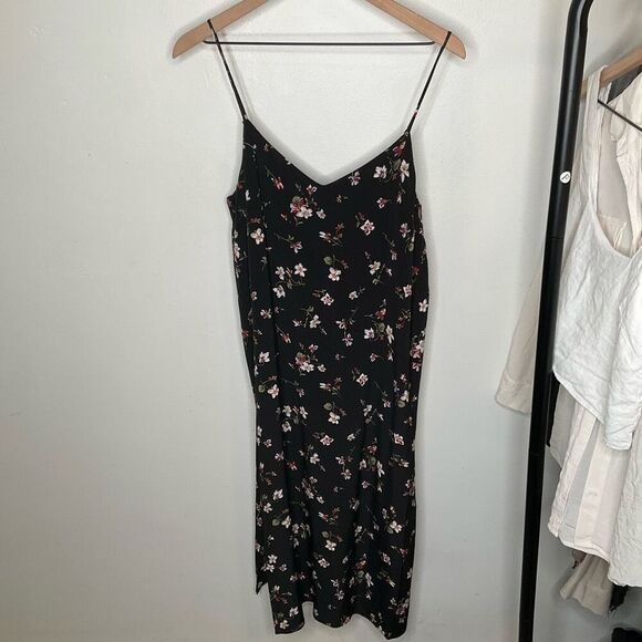 Madewell Silk Eva Side-Slit Slip Dress - Picture 3 of 11